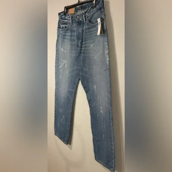 Polo Ralph Lauren Men Vintage Classic Fit Hand Paint Splatter Jeans Sz 32X32 NWT
